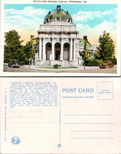The Handley Library Winchester Virginia Postcard
