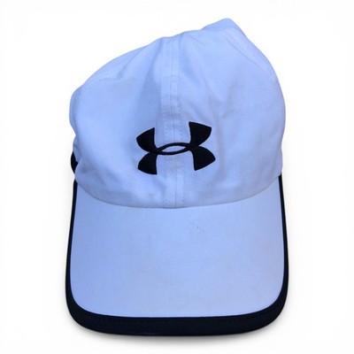UNDER ARMOUR Running Hat Unisex Adult White Adjustable Moisture Wicking Cap