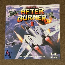 After Burner II PC Engine NEC HuCard Japan Import US Seller TESTED