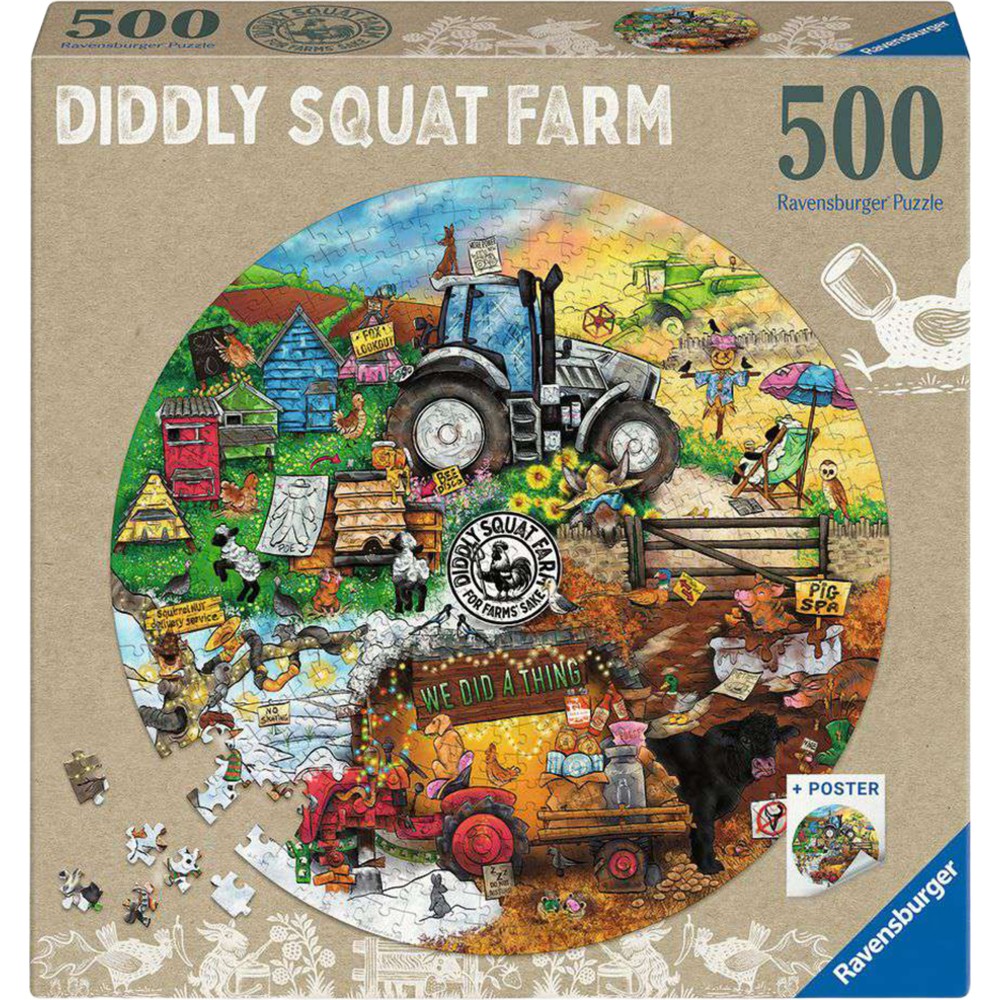 Ravensburger Diddly Squat Farm Circular 500 Piece Jigsaw Puzzle - Image 6