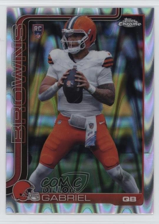 2025 Topps Chrome Rookies RayWave Refractor Dillon Gabriel #317 0lj0