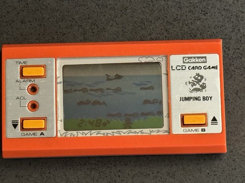 VINTAGE GAKKEN JUMPING BOY LCD CARD GAME POCKET GAME - WORKS - Picture 6 of 6