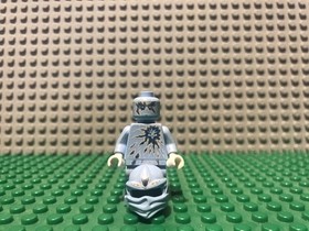 LEGO Ninjago NRG Zane Minifigure 9590 Authentic Used w/ Cracked Torso