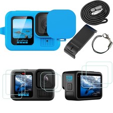 Go Pro Hero 13 Silicone Protective Case 6Packs Screen Protector Black