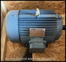 PEWWE10-18-215T~Worldwide Electric Crop. 3Phase Induction Motor 10HP 1800PRM New