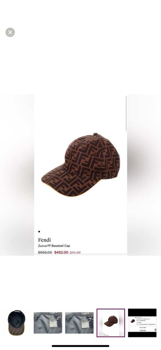 Fendi FF Zucca Print Baseball Cap | eBay display picture 2