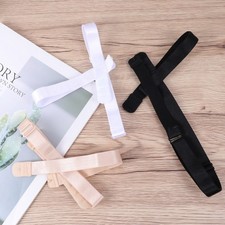3Pcs Low Back Bra Strap Converters Reusable Adjustable Black White Beige