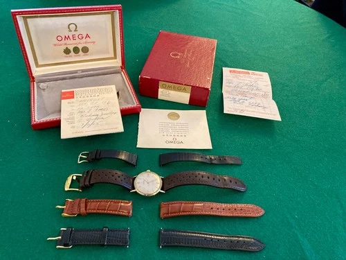 Vintage Omega Seamaster DeVille Automatic Watch 14k GF 1965 Complete Set RARE