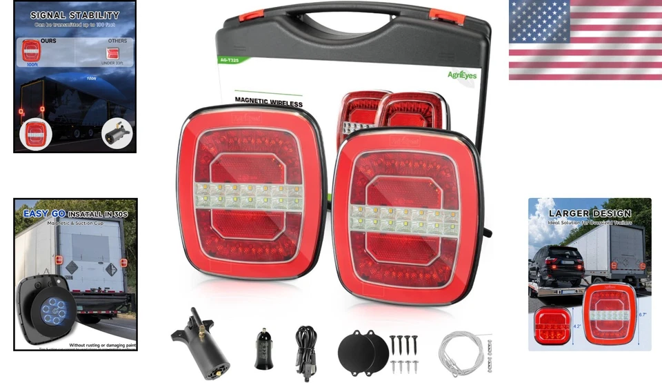 Large Wireless Trailer Lights for Trucks - Image 2 of 4