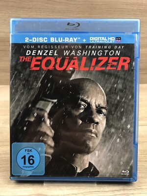 Blu-Ray + Digital HD UV   The Equalizer   Denzel Washington   2 Disks #K17