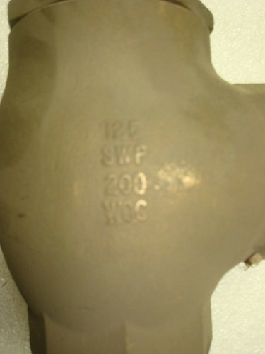 Grinnell Fig. 3220 2'' 125 SWP 200 WOG Threaded Bronze Angle Valve - Picture 3 of 4