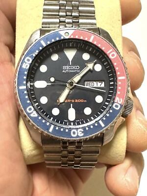 Seiko Skx009 Analog Men 7S26 0020 Pepsi Jdm Vintage Seiko Skx009 Analog Men 7S26 0020 Pepsi Jdm Vintage
