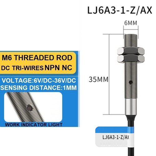 Micro Inductive Proximity Switch50mA Second Third Line NPN NO/NC Metal Induction - Picture 31 of 33