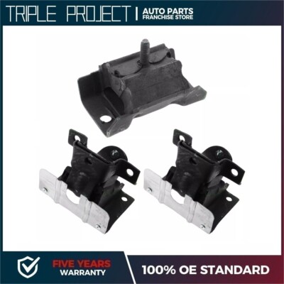 Engine & Transmission Mount Kit Fits 2002-2006 Cadillac 99-07 Chevrolet GMC