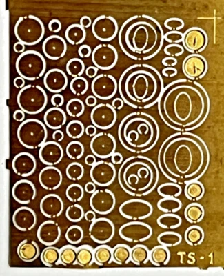 Etched Brass Discs, Rings, Plates etc.