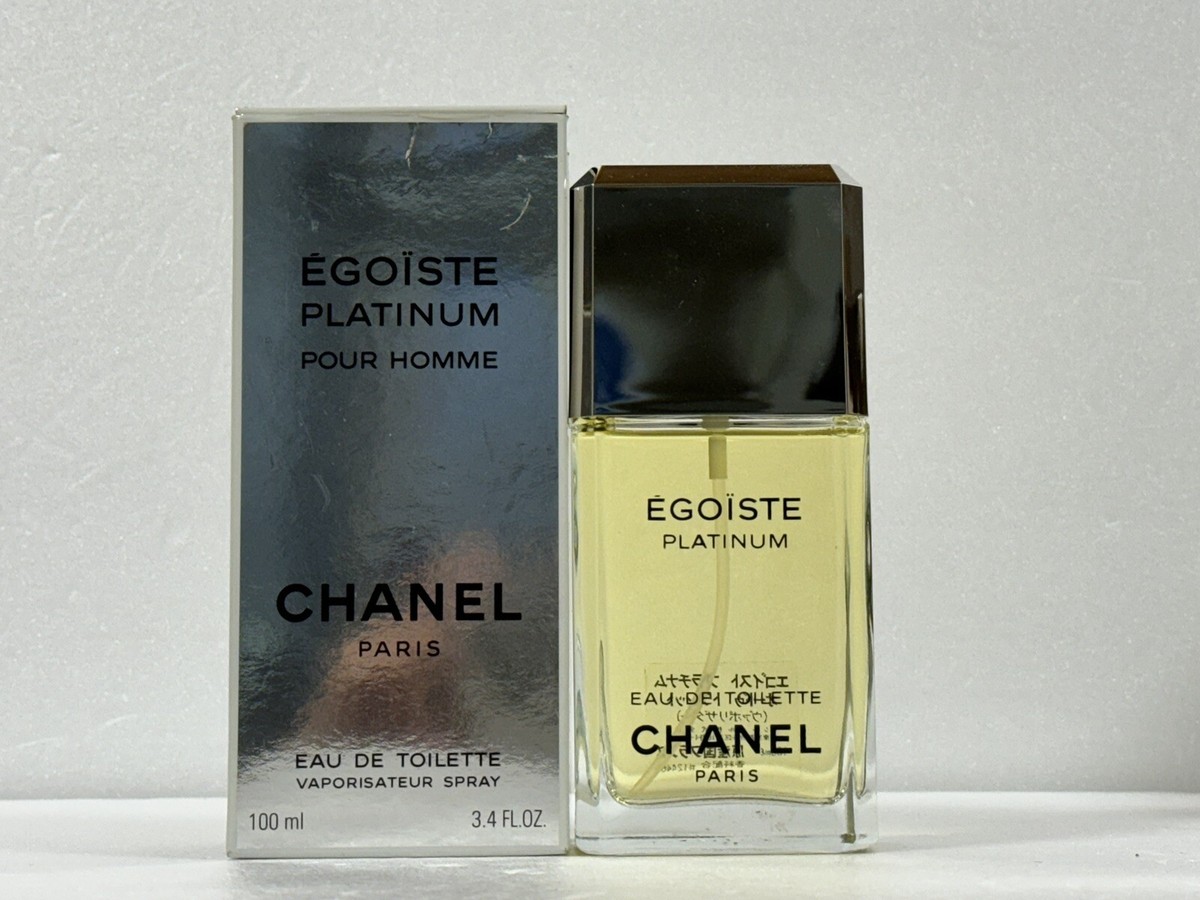 3 x 100ml Chanel Egoiste Platinum EDT Spray Vintage 1994 1996 FREE