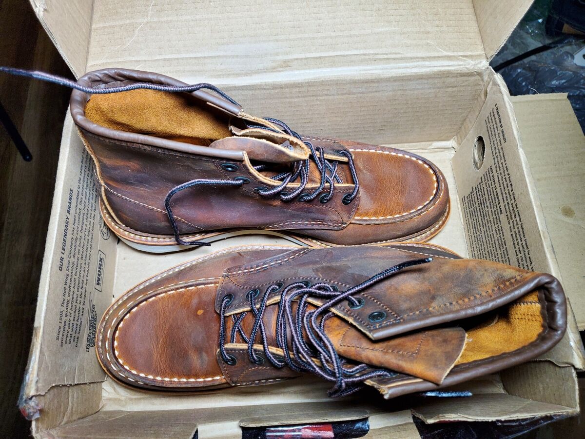 Red Wing Heritage 1907 Moc Toe Boot Men, Size 11 copper Red Wing Heritage 1907 Moc Toe Boot Men, Size 11 copper