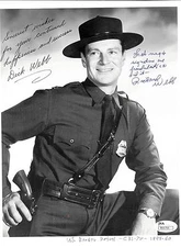 RICHARD WEBB SIGNED JSA ACTOR  "CAPTAIN MIDNIGHT"  8X10  AUTHENTICATED #R66766