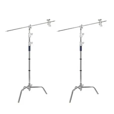 2kits* Pro 40'' 3.3m C Stand Detachable Kit Turtle Base + Gobo Arm + Grip Head