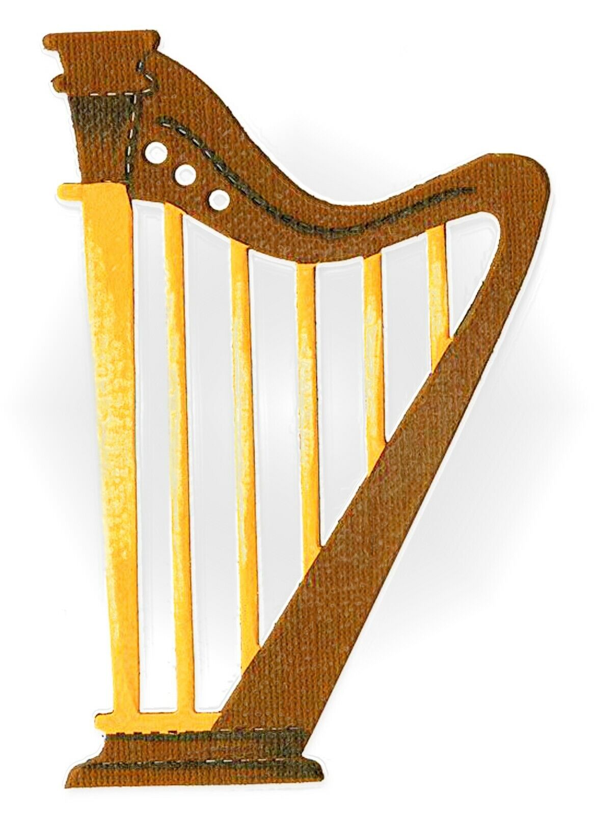 Sizzix Bigz Harp die #A10944 Retail $22.99 Retired, Cuts Fabric!!