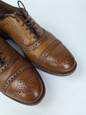 ALLEN EDMONDS Men\'s Sz 10D Brown Walnut Strand 1635 Leather Oxfords ALLEN EDMONDS Men main image 2