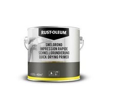 Rust-Oleum Quick Dry Primer Grey 2.5L Interior Exterior Surface Primer Tin