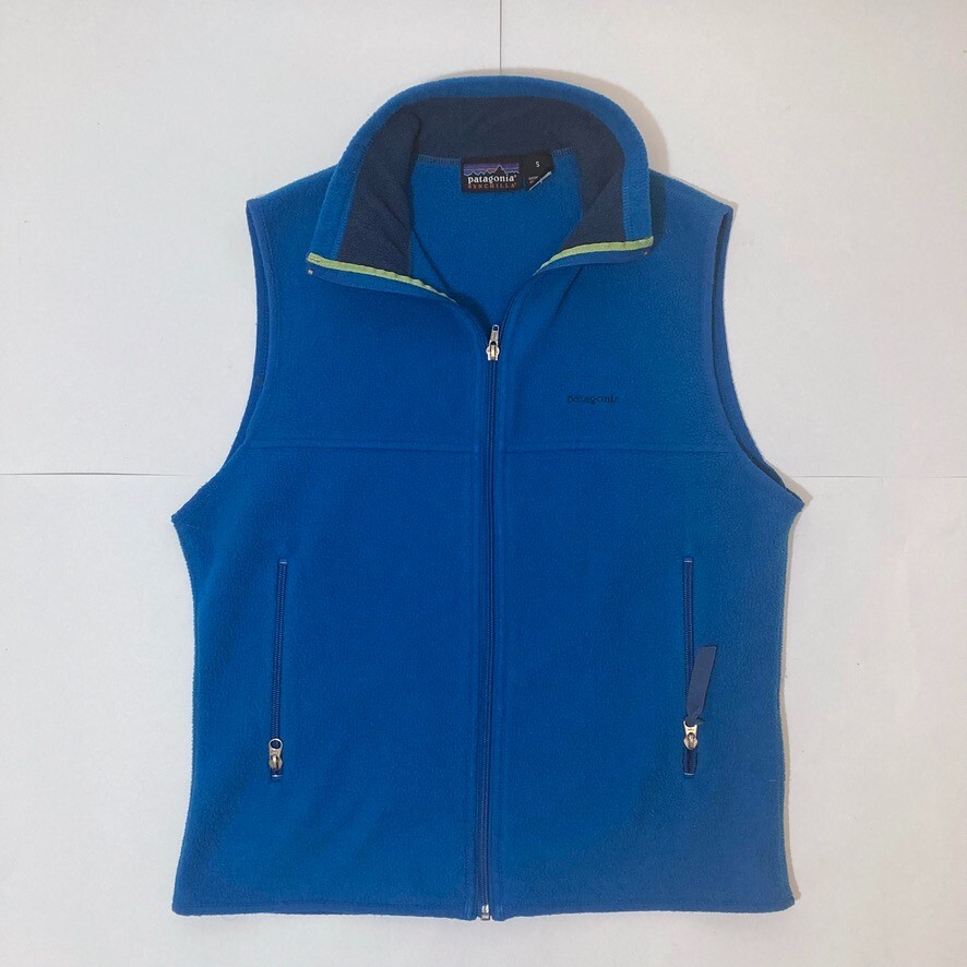 トップス 90s 00s Patagonia fleece vest scintilla Patagonia Blue Synchilla Zip Up Vest Vtg 90s/00s Outdoor