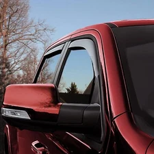 For 2019-24 Dodge Ram 1500 Crew Cab In-Channel Smoke Vent Visors Window Guards
