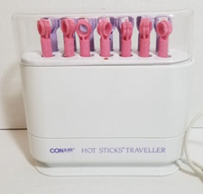 Conair Traveller Hot Sticks HS18 Flexible 14 Rollers 2 Sizes Spiral Tested
