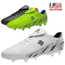 Men's Soccer Shoes Football Shoes Firm Ground Soccer Cleats US Size 6.5-13