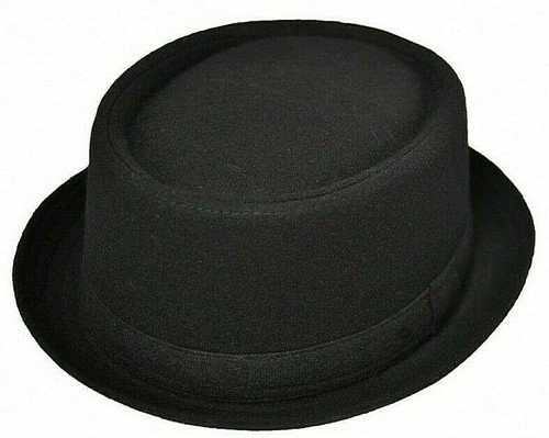 Pork Pie Fedora Gangster MOD SKA black 