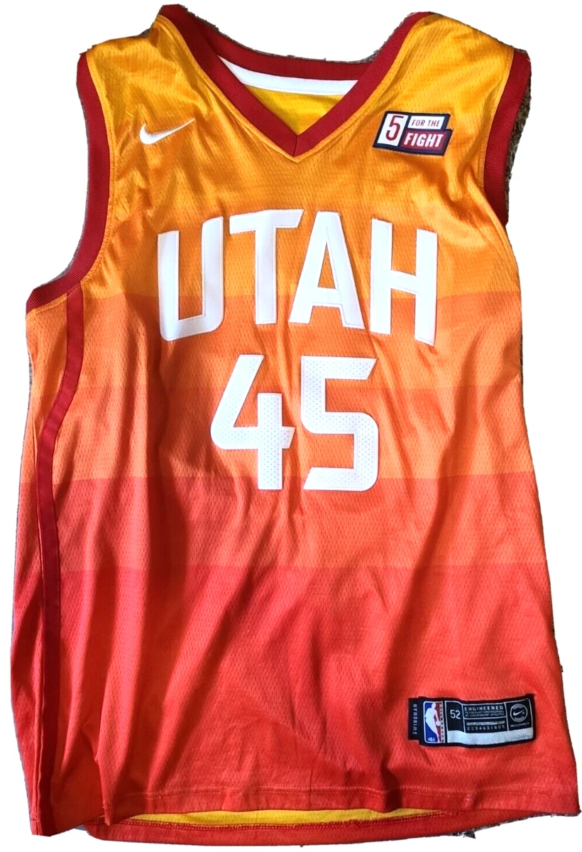 Nike City Connect Utah Jazz Donovan Mitchell #45 Swingman Jersey Size 52 NBA