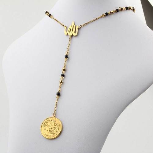 Rosary Necklace For Women Gold 