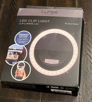 LuMee x Case-Mate Selfie Studio Clip Light For Most Smartphones Tablets - BLACK