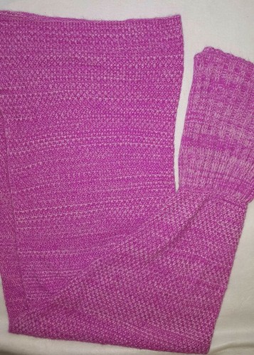 Coperta indossabile coda di sirena bambina uncinetto maglia media senza marchio taglia unica - Foto 11 di 14