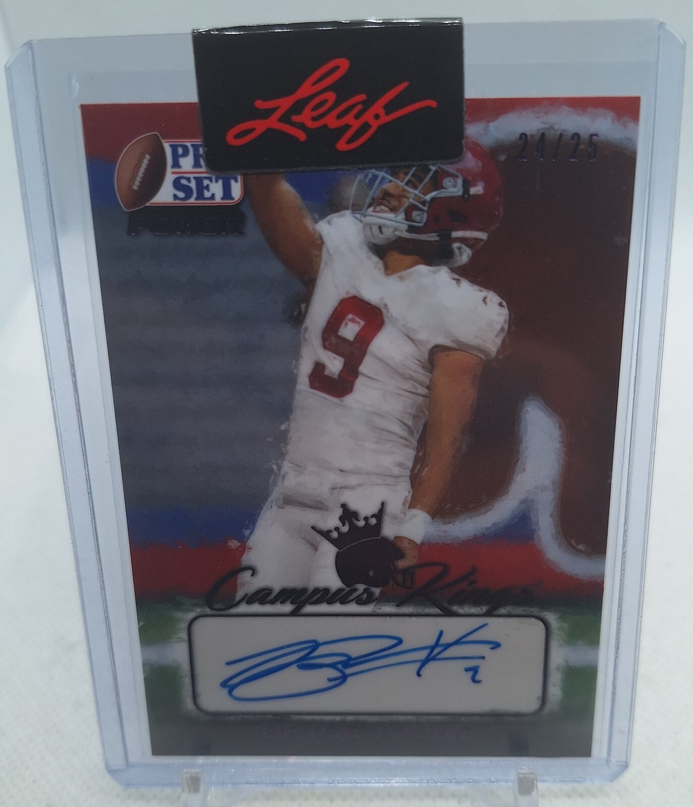Bryce Young 2021 Pro Set Power Purple Campus Kings Autograph #24/25 No.CK-BY1