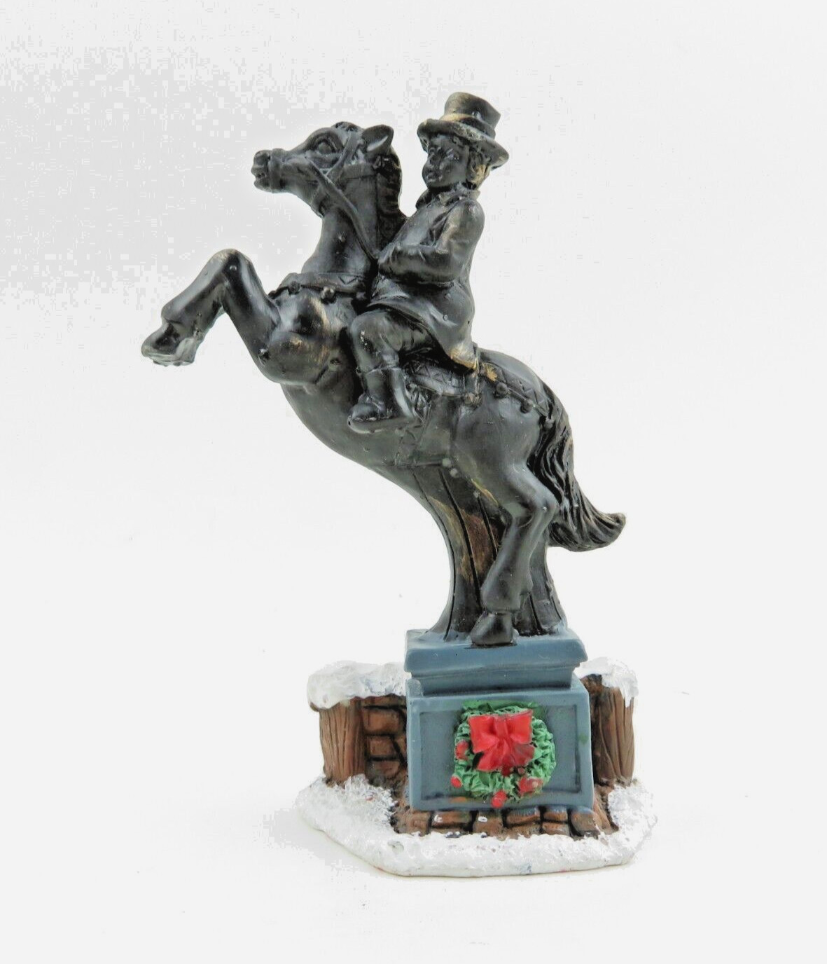 Holiday Time Christmas Village Accessory Collectible - TOWN SQUARE STATUE - NIP