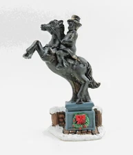 Holiday Time Christmas Village Accessory Collectible - TOWN SQUARE STATUE - NIP