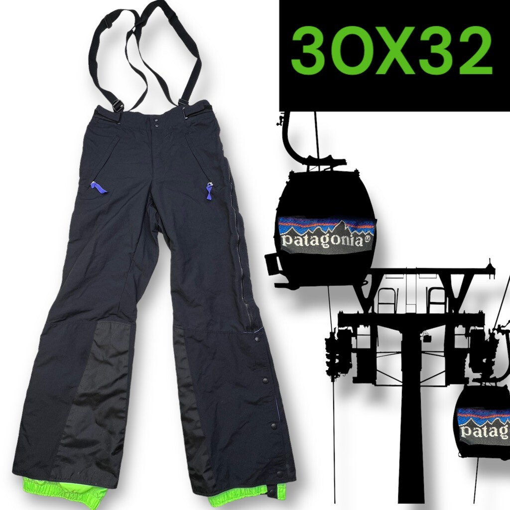 Vintage 80's Patagonia Men's Ski/SnowPants Suspenders full