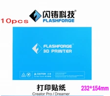 10pc Flashforge 3D printer print sticker build plate tape for Creator Pr/Dreame 