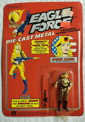 Mego Eagle Force Goldie Hawk Bombardier MOC Unpunched