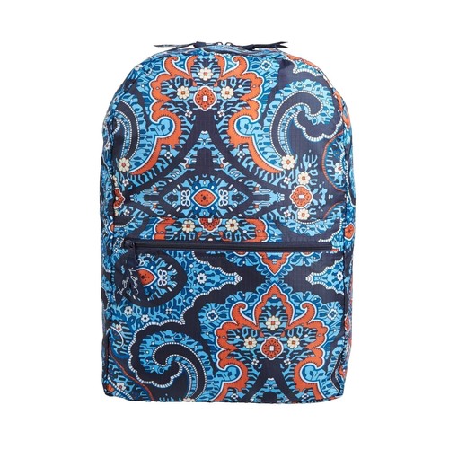 Vera Bradley Campus Tech Backpack Cuban Tiles College Work Laptop