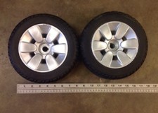 TWO 2 Primo Wheels Tires Rim 9x3 P-126 Solid Foam Filled Jazzy Wheelchair es-1