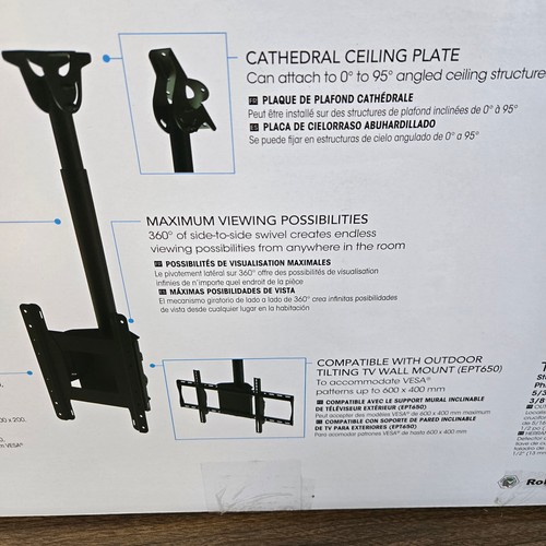 Outdoor Ceiling TV Mount For 43" - 75" Television Peerless-av Neptune ECMUA - Picture 5 of 8