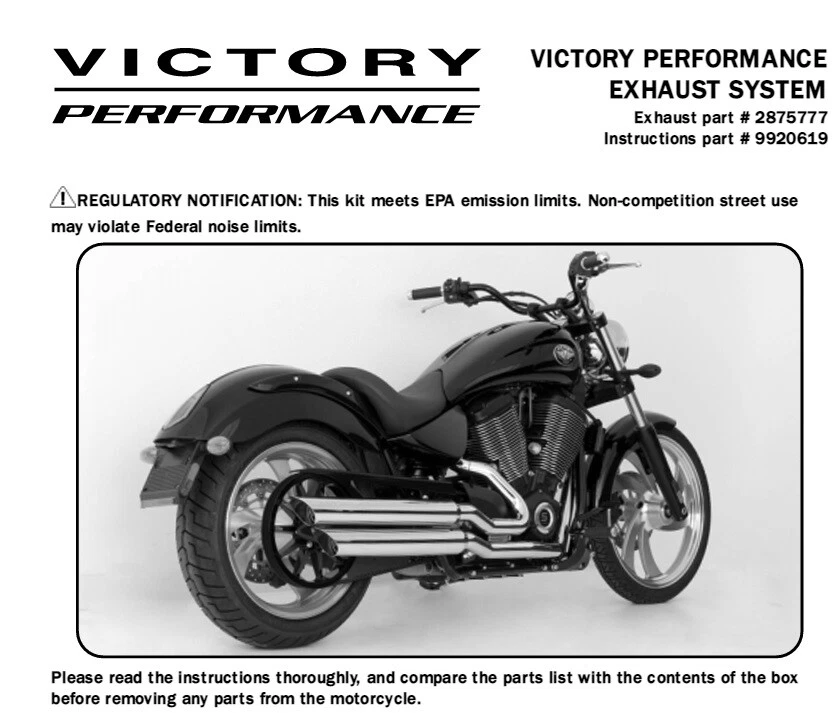 Victory kingpin exhaust online