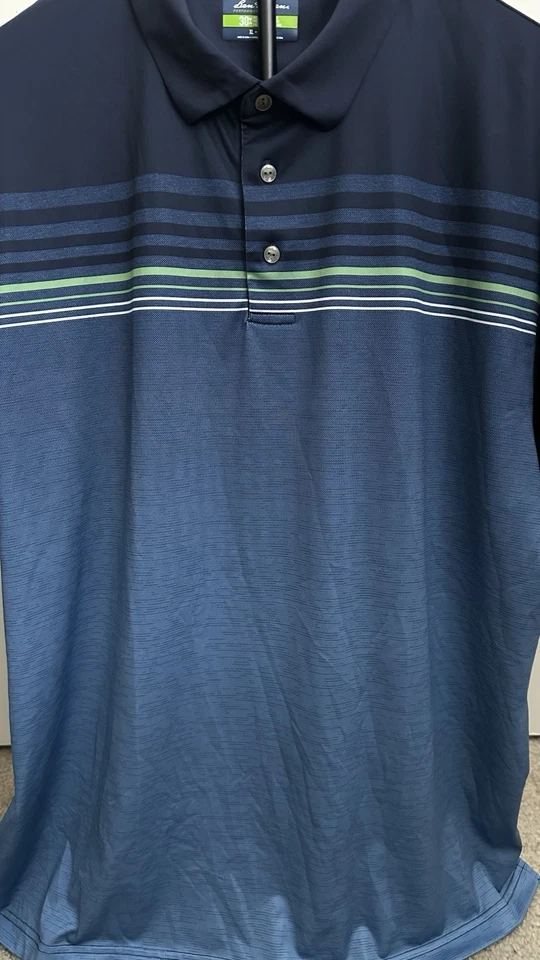 Camisa masculina Ben Hogans Performance XL gola azul golfe tênis padel pickleball - Imagem 2 de 4