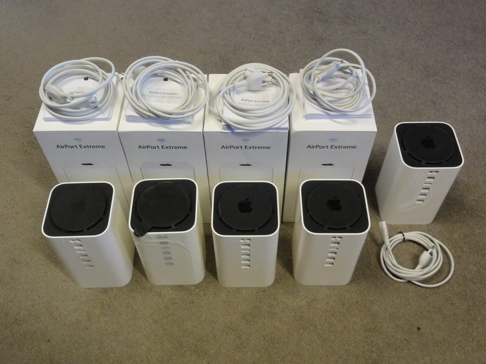 5x Apple AirPort Extreme A1521 802.11ac Router Weiß (ME918Z/A) Set - Bild 3 von 4