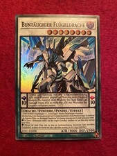 Yu-Gi-Oh! BUNTÄUGIGER FLÜGELDRACHE, DIFO-DE098, SUPER RARE, 1st, KOMBI-VERSAND!