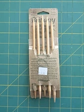 5 Five Piece Set Brittany Birch Wood Size 10 Double Point Knitting Needles 6 Cm