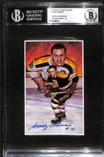 1992-96 Legends Of Hockey 45 Woody Dumart HOF BGS Auto 10 Autograph BAS B101700